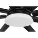 Wingtip 72 inch Flat Black with Flat Black/Flat Black Blades Ceiling Fan