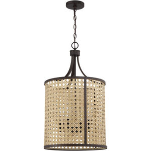 Malaya 4 Light 16.25 inch Aged Bronze Brushed Foyer Ceiling Light