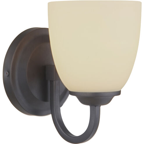 Neighborhood Serene 1 Light 6 inch Espresso Wall Sconce Wall Light in White Frost Glass, Neighborhood Collection