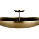 Isabel 5 Light 32 inch Satin Brass Convertible Semi-Flush Ceiling Light