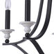 Esme 5 Light 24.61 inch Flat Black and Matte White Chandelier Ceiling Light