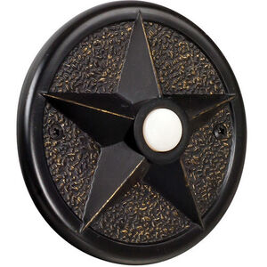 Star Antique Bronze Push Button