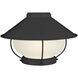 Universal LED Frost Outdoor Fan Bowl Light Kit in Flat Black, Bowl