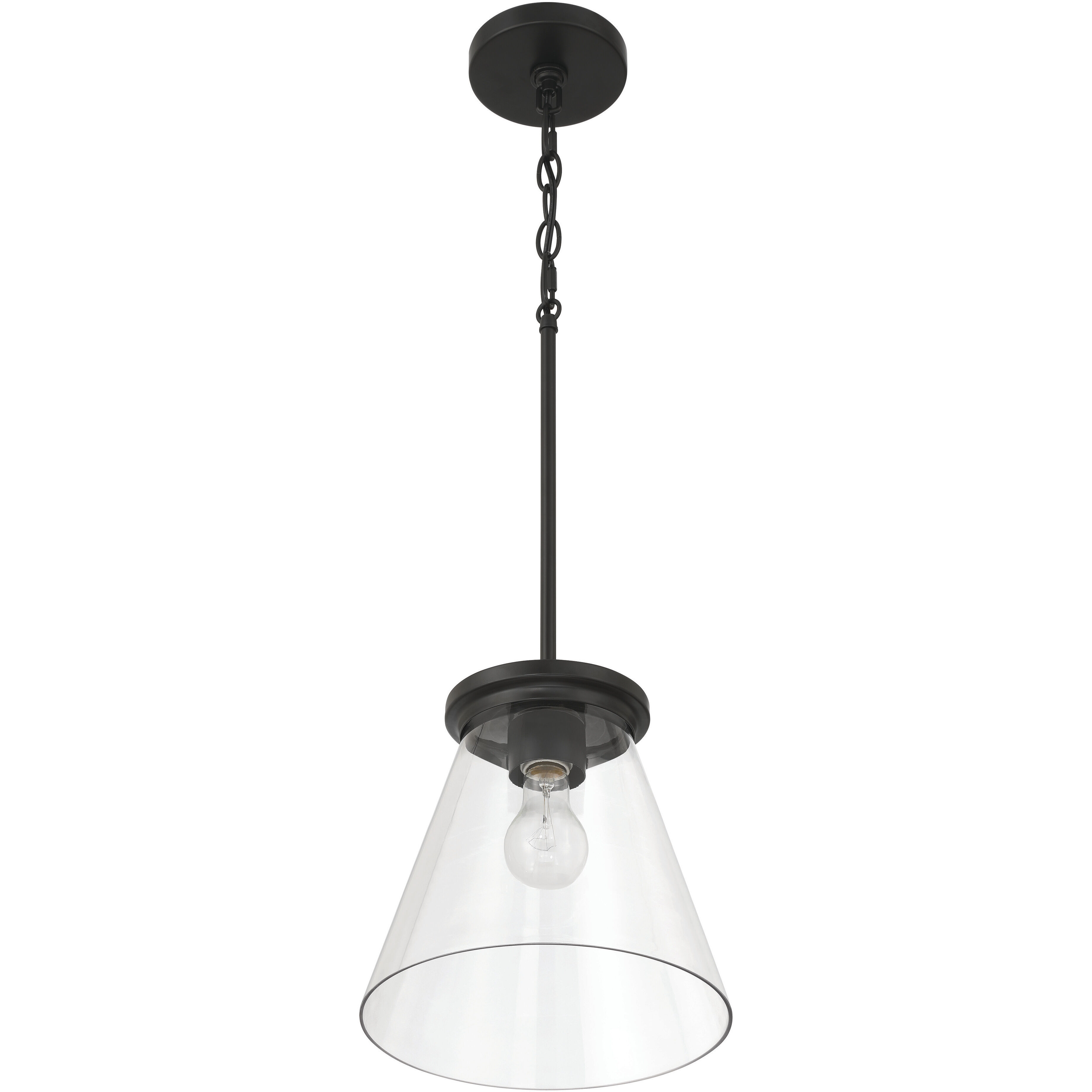Connell 1 Light 10 inch Flat Black Pendant Ceiling Light