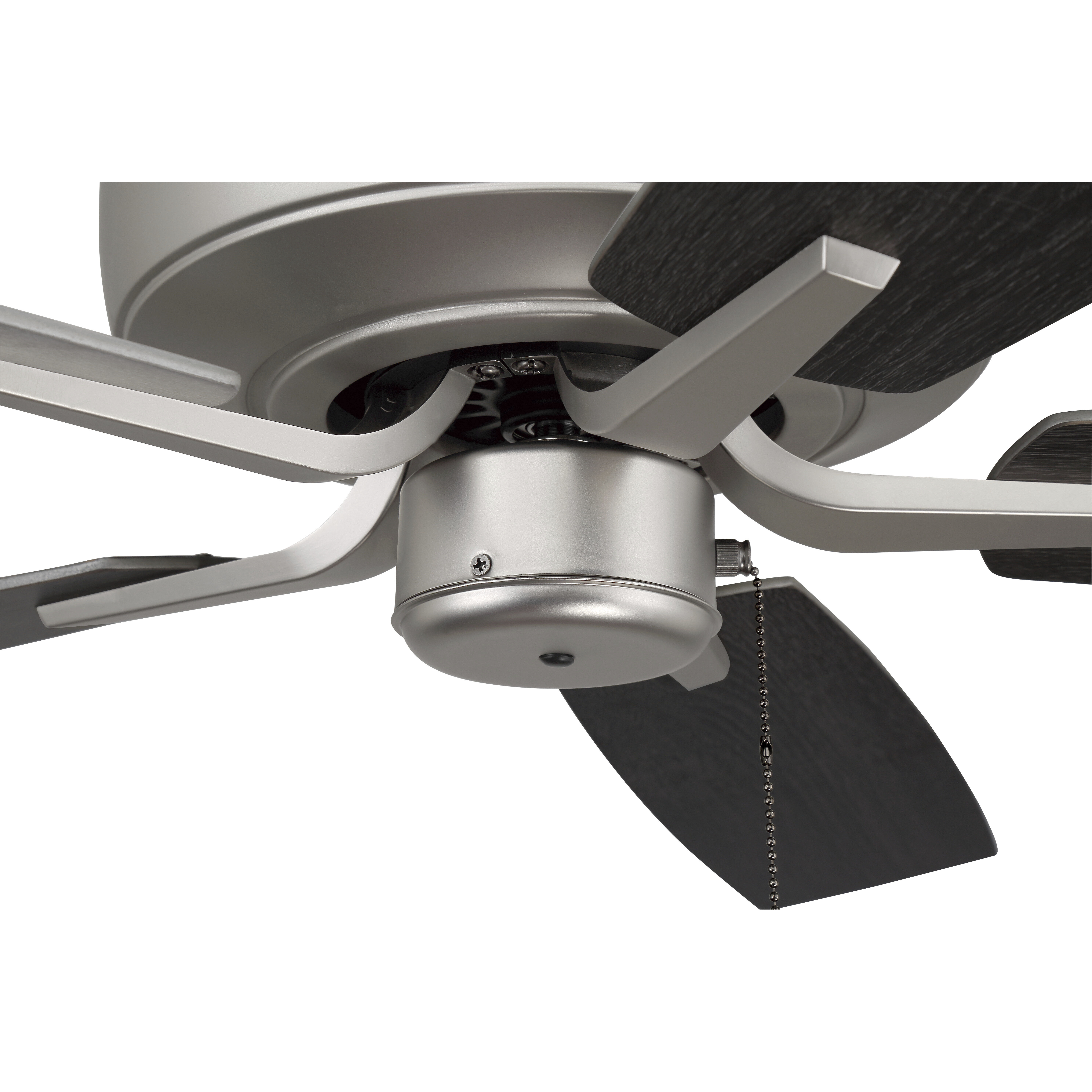 Pro Plus 52 inch Brushed Satin Nickel with Brushed Nickel/Greywood Blades Contractor Ceiling Fan
