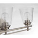 Neighborhood Drake 3 Light 24 inch Brushed Polished Nickel Vanity Light Wall Light, Neighborhood Collection