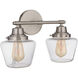 Neighborhood Essex 2 Light 18 inch Brushed Polished Nickel Vanity Light Wall Light, Neighborhood Collection