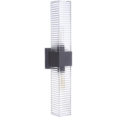 Ridge 2 Light 24 inch Midnight Outdoor Wall Sconce