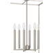 Signature 6 Light 18 inch Brushed Polished Nickel Foyer Light Ceiling Light
