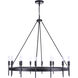 Larrson 14 Light 36 inch Flat Black Chandelier Ceiling Light