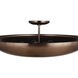 Isabel 5 Light 32 inch Satin Brass Convertible Semi-Flush Ceiling Light