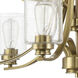 Bolden 9 Light 29 inch Satin Brass Chandelier Ceiling Light in Clear Seeded