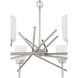 Cadence 6 Light 31.75 inch Satin Nickel Chandelier Ceiling Light