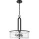 Collins 3 Light 18 inch Flat Black Pendant Ceiling Light