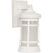 Resilience Lanterns 1 Light 13 inch Textured White Outdoor Wall Lantern in Textured Matte White