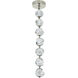 Jackie LED 7.13 inch Polished Nickel Pendant Ceiling Light