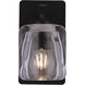 Andie 1 Light 5 inch Flat Black Wall Sconce Wall Light