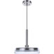 Centric LED 14 inch Brushed Polished Nickel Pendant Ceiling Light