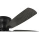 Wheeler 52 inch Flat Black with Flat Black/Greywood Blades Fan