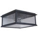 Gentry 1 Light 13 inch Midnight Outdoor Flushmount, Small