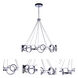Context LED 36 inch Chrome Chandelier Ceiling Light
