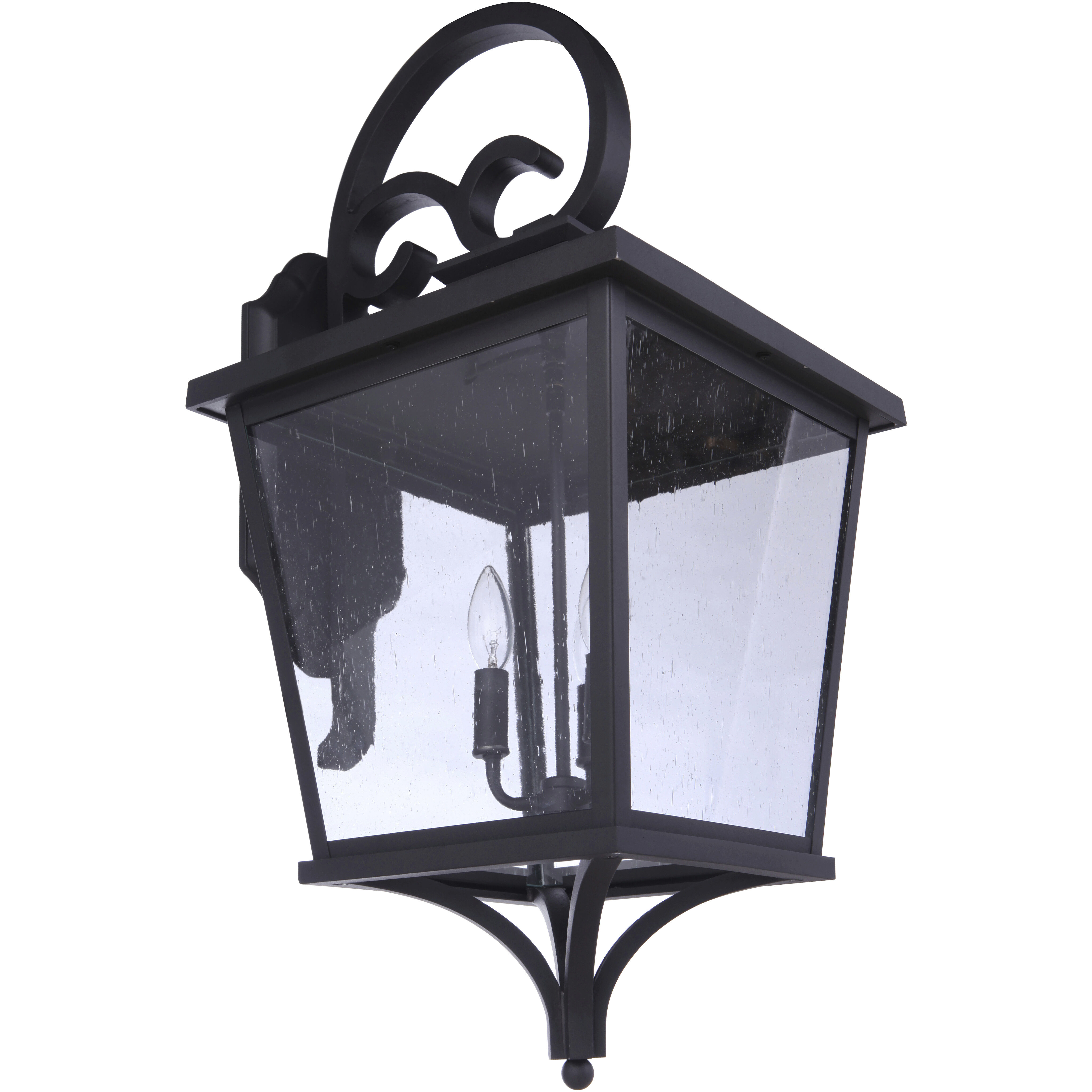Tillman 3 Light 30.5 inch Dark Bronze Gilded Outdoor Wall Lantern