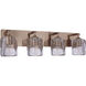 Andie 4 Light 28 inch Satin Brass Vanity Light Wall Light