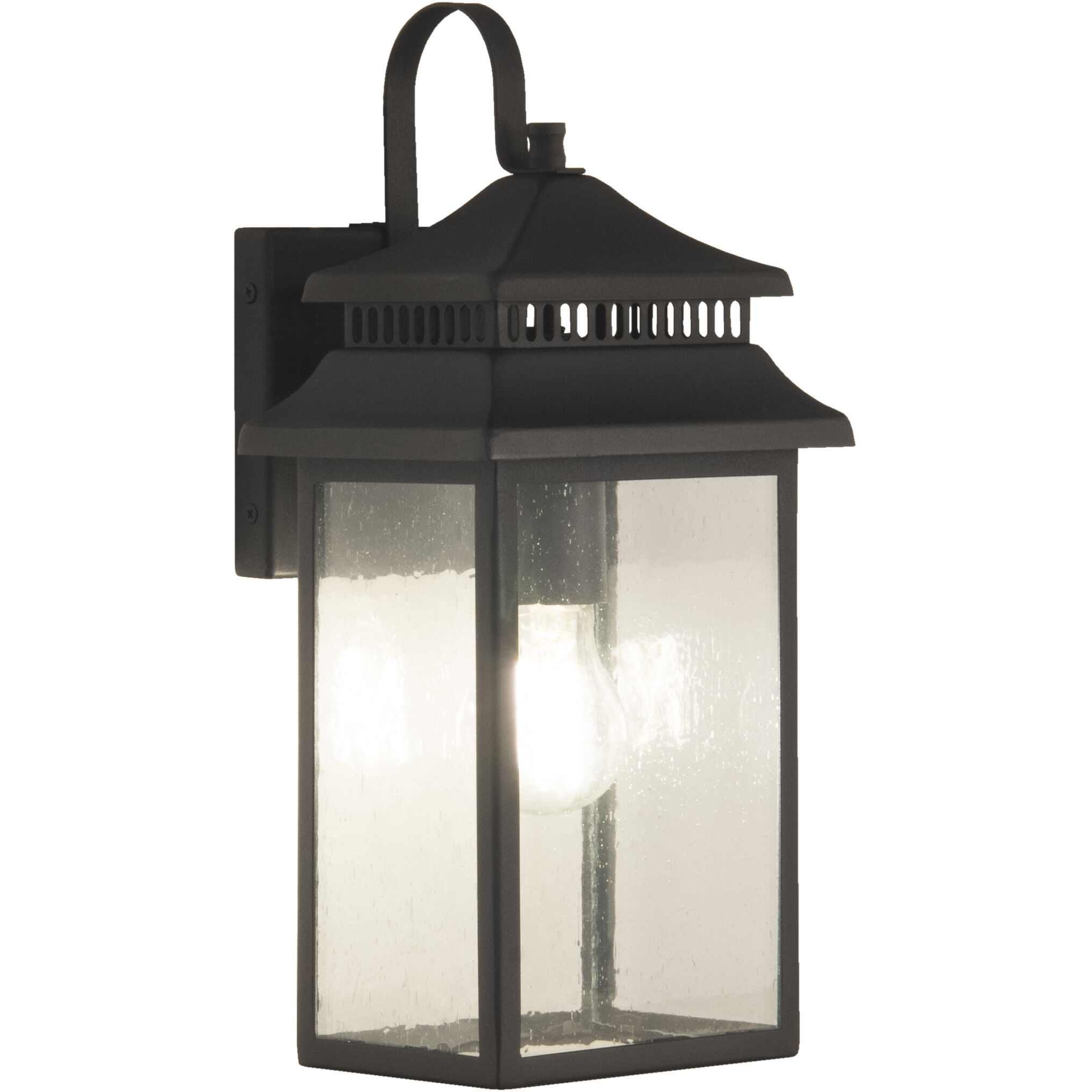 Crossbend 1 Light 15 inch Textured Black Outdoor Wall Mount in Textured Matte Black 