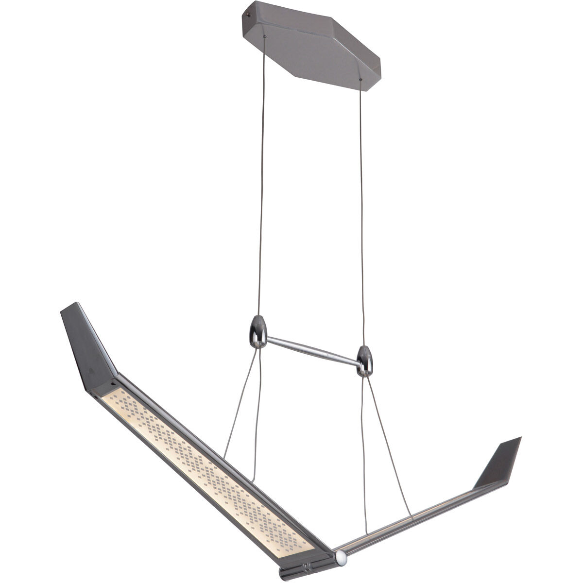 Jetstream LED 5 inch Chrome Chandelier Ceiling Light, Medium