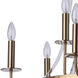Graclyn 9 Light 30.5 inch Satin Brass Chandelier Ceiling Light