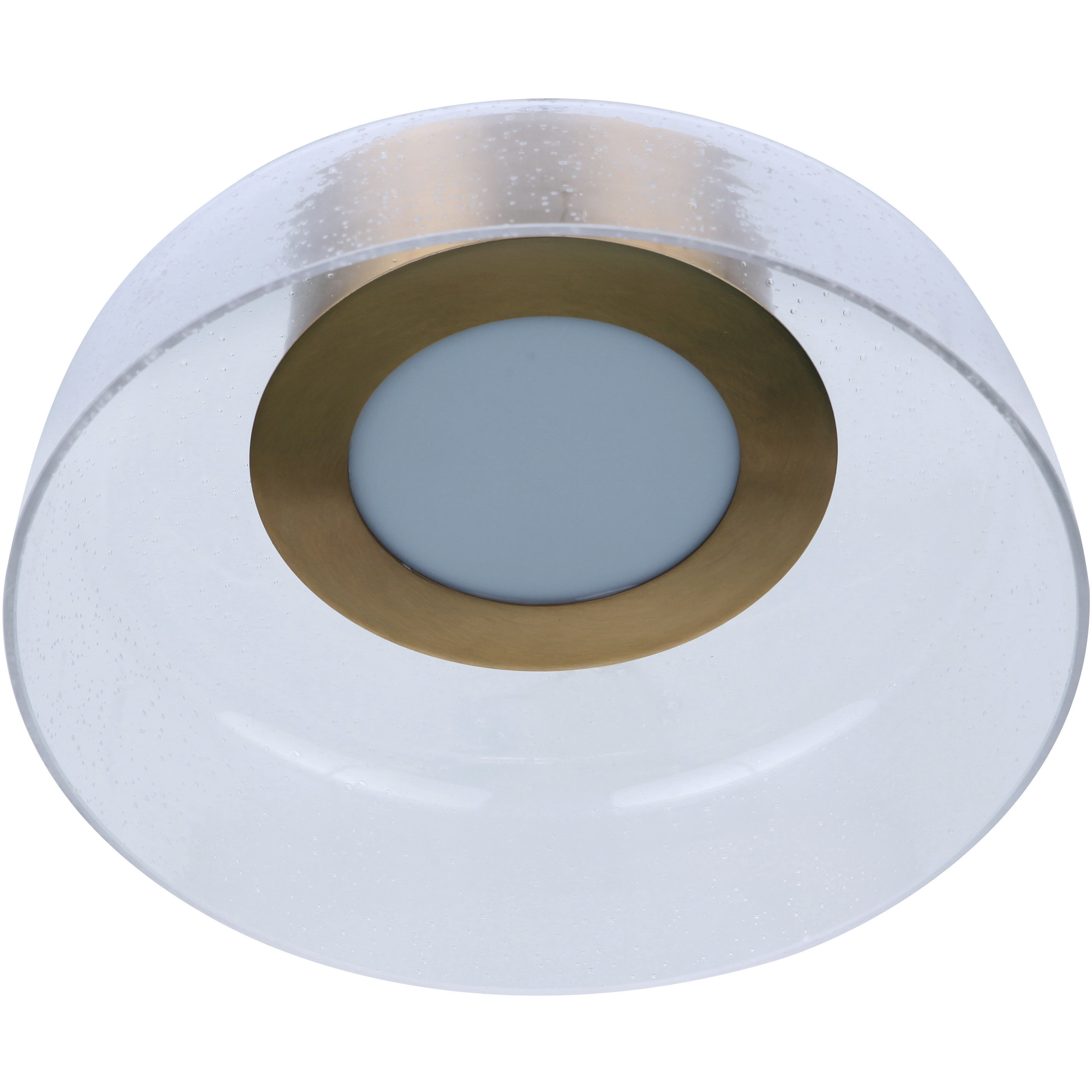 Centric LED 12.5 inch Satin Brass Flushmount Ceiling Light