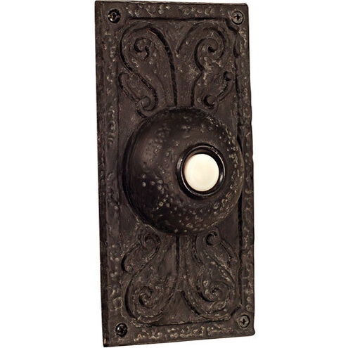 SS1663L Aged Brass Victorian Styled Lighted LED Wired Button