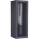 Carmel 1 Light 17 inch Textured Black Outdoor Wall Mount