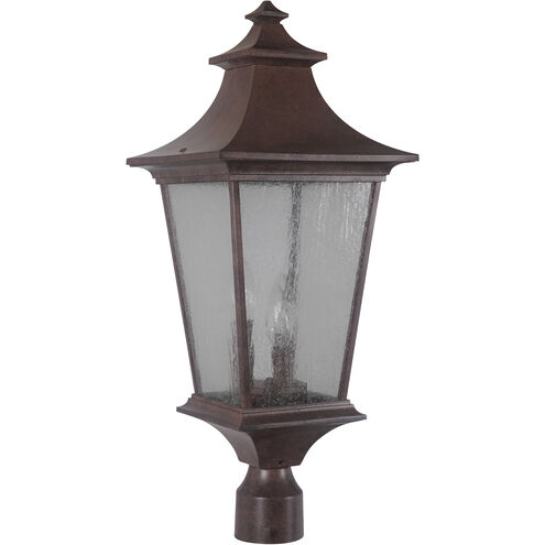 Argent II 3 Light 25 inch Aged Bronze Textured Outdoor Post Mount, Large