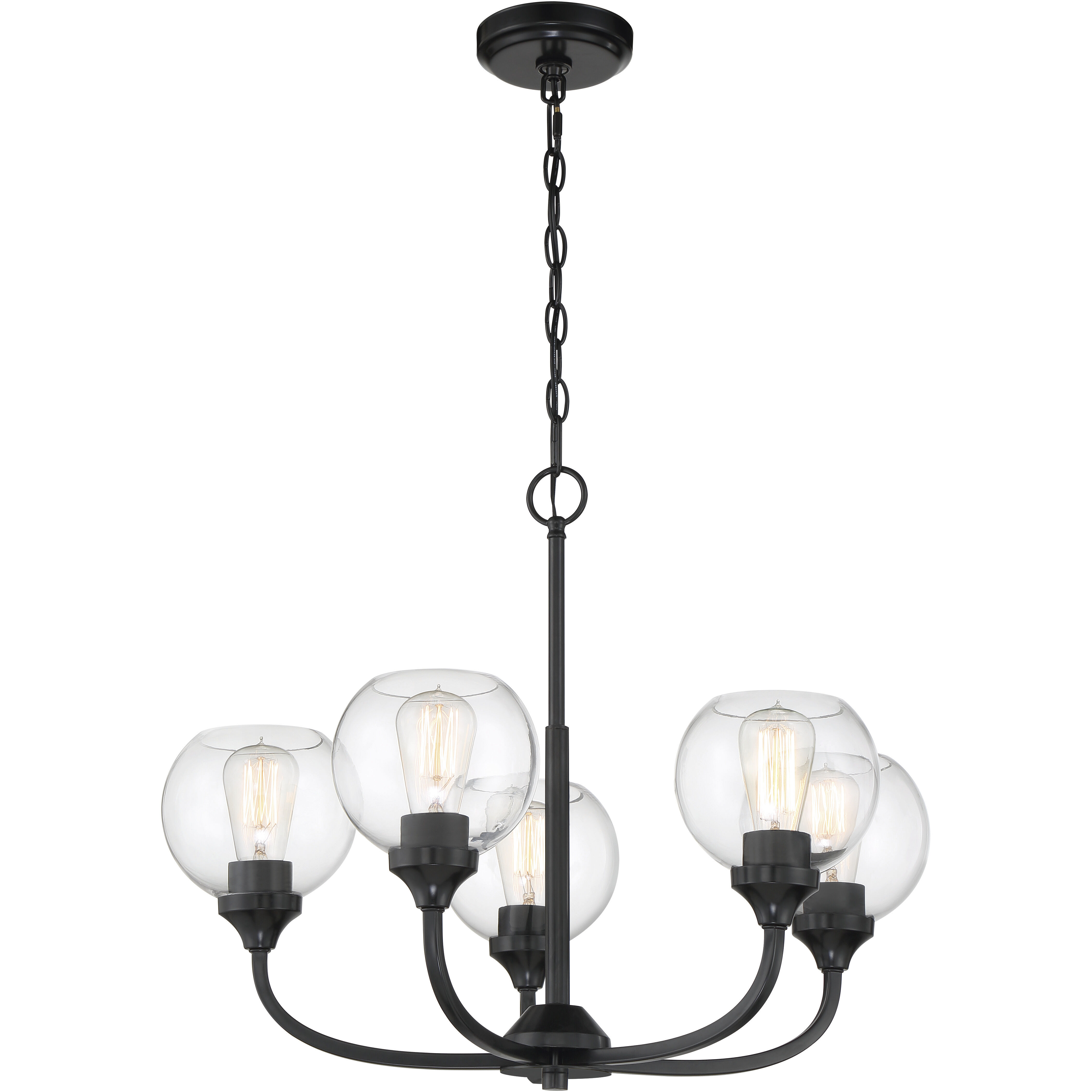 Flat chandelier light top