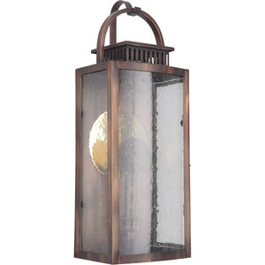 Hearth LED 20 inch Weathered Copper Outdoor Wall Mount, Medium