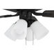 Pro Plus 114 52 inch Flat Black with Flat Black/Grey Wood Blades Contractor Ceiling Fan