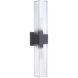 Ridge 2 Light 24 inch Midnight Outdoor Wall Sconce