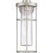 Encompass 1 Light 18 inch Satin Aluminum Outdoor Wall Mount, Medium