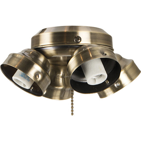 Universal LED Aged Bronze Textured Fan Light Fitter