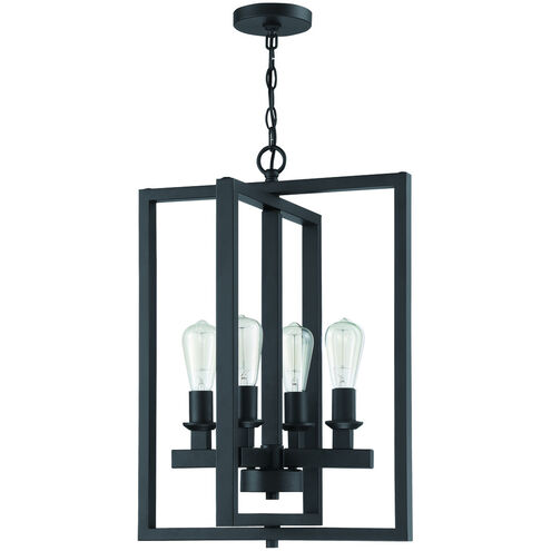 Neighborhood Chicago 4 Light 18 inch Flat Black Foyer Light Ceiling Light