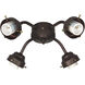 Universal LED Oiled Bronze Fan Light Fitter, Shades Sold Separately