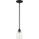Neighborhood Grace 1 Light 5 inch Espresso Mini Pendant Ceiling Light in Clear Seeded, Neighborhood Collection