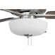 Super Pro 111 60 inch Brushed Polished Nickel with Driftwood/Grey Walnut Blades Contractor Ceiling Fan