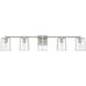 Dunn 5 Light 41 inch Brushed Polished Nickel Vanity Light Wall Light
