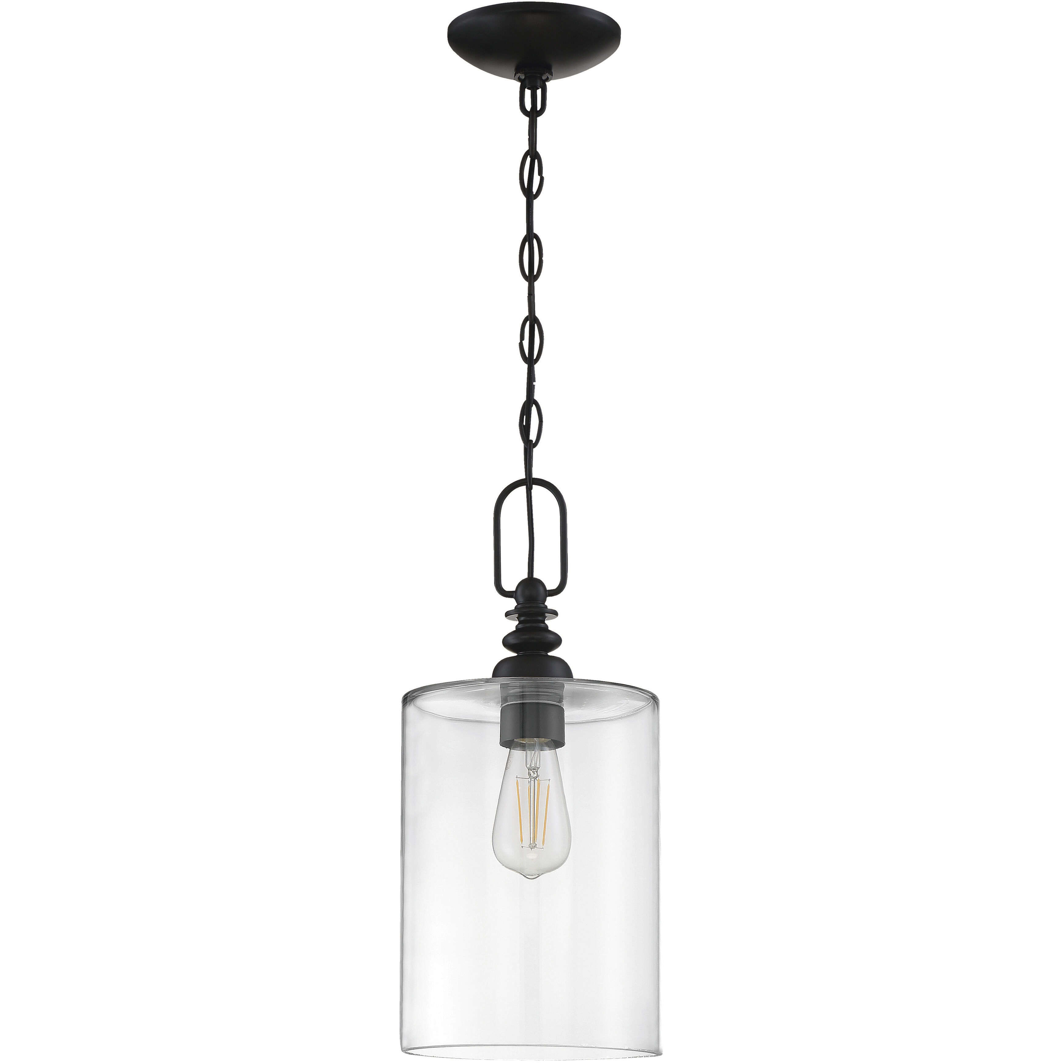 Neighborhood Dardyn 1 Light 8 inch Flat Black Mini Pendant Ceiling Light 