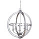 Berkeley 5 Light 25.5 inch Chrome Foyer Light Ceiling Light, Jeremiah