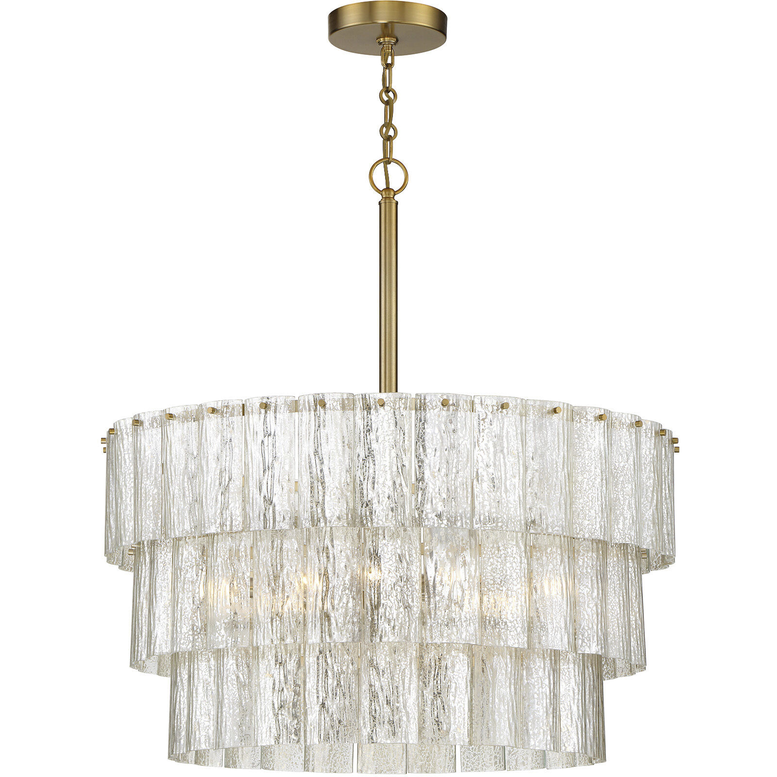 Museo 9 Light 24 inch Satin Brass Pendant Ceiling Light