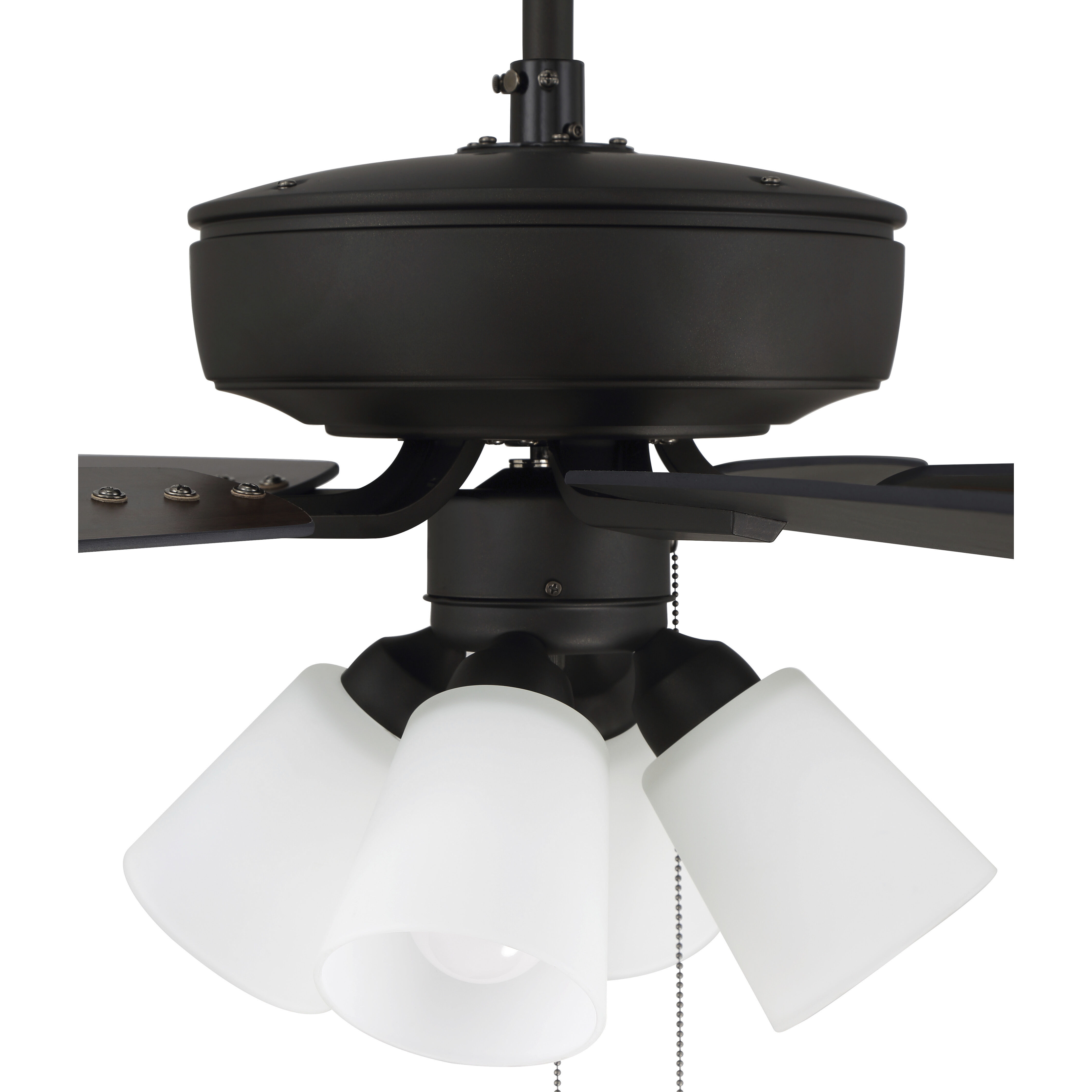Pro Plus 114 52 inch Espresso with Espresso/Walnut Blades Contractor Ceiling Fan
