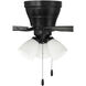 Wheeler 52 inch Flat Black with Flat Black/Greywood Blades Fan